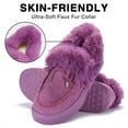 thumbnail image 4 of LUXUR Winter Shoes for Womens Moccasin House Slippers Slip On Ankle Boots Indoor & Outdoor, 4 of 8