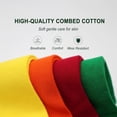 thumbnail image 3 of Womens Combed Cotton Color Thin socks Viscose- Breathable Soft Crew Casual Socks Comfort Gift 4 Pairs, 3 of 7
