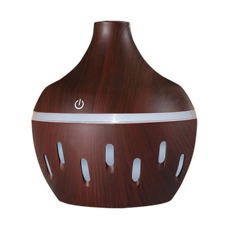 ESULOMP 5V Wood Grain Household Humidifier Colorful Aromatherapy Machine USB Humidifier Vehicle Mounted Atomizer Humidifying Stick