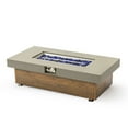 thumbnail image 2 of WARMMUSE Outdoor Gas Fire Pit Table, 48" SGS Certified Propane Smokeless FirePit for Outside, Adjustable Flame, 50,000 BTU, Rectangle, Walnut, 2 of 9