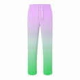 thumbnail image 4 of Fancifize Sweatpants for Girls Boys Soft Fleece Color Block Straight Leg Pants Drawstring Elastic Active Joggers Athletic Outdoor Trousers with Pockets 4-15 Years, 4 of 5