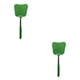 thumbnail image 4 of Wosthever Reemplazo de matamoscas de acero inoxidable, Color sólido, forma de hoja ergonómica portátil, 12cm, PE, herramienta para matamoscas Verde 2Conjunto, 4 of 6