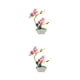thumbnail image 4 of Orquídea artificial Toystoory Bonsai Flores falsas con maceta Rojo 2Conjunto, 4 of 6