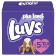 Luvs Pro Level Leak Protection Diapers Size 5 124 Count