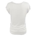 thumbnail image 3 of KOGMO Womens Short Sleeve Solid Basic Tunic Top Tee with Side Shirring, 3 of 7