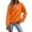 Orange, variant on Arlun,Women Solid Color Sweatshirt Long Sleeve Crewneck Pullovers Relaxed Fit Soft Comfy Hoodless 2045 Spring Fall Basic Casual Tops Purple XL