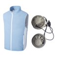 thumbnail image 2 of Chaleco de enfriamiento Macarena con ventiladores para hombres y Mujeres Azul, 2 of 8