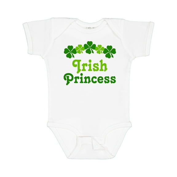 Inktastic Irish Princess (clover) Girls Baby Bodysuit