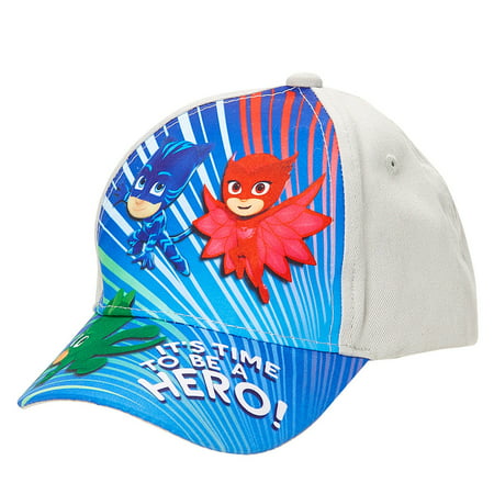 Kids Boys PJ Masks Toddler Sunny Baseball Cap Hat Strap age (Best Way To Wear A Hat)