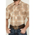 thumbnail image 3 of Wrangler Men's Retro Ombre Plaid Print Short Sleeve Snap Western Shirt - 112344299 XX-, 3 of 4