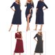 thumbnail image 4 of Vestido de descanso para mujer con bolsillos, mangas 3/4, camisones holgados para descansar, 4 of 8