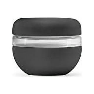 W&P Porter Dressing Container w/ Lid |Charcoal 1.5 Ounces (Pack of 2) |  Leak & Spill Proof, Salad Dressing, Salt, Toppings, Food Storage, Airtight