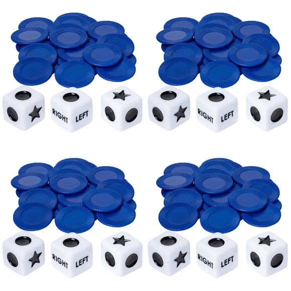 Peggybuy 27pcs Dice Game Portable Acrylic Games Dices Novelty Toys for Party Picnic Games