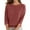 Brick Red, variant on EDFBUYKRS Female Sweaters Fall Winter Solid Color Warm Knit Hooded Sweater Teen Girl Cute Pullovers Fall Sweater Xxl