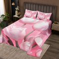 thumbnail image 2 of Cute Pink Floral Queen Quilt Set Women,Funky Flower Tulip Girly Bedspread Pink Room Decor,Boho Wildflower Bedding Set Country Flowers Quilts Bed Set 3Pcs, 2 of 5