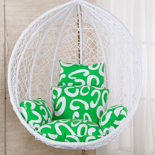 Cojín de asiento suave para exteriores, hamaca, silla colgante oscilante para jardín, dormitorio, cesta colgante, almohada Fivean unisex