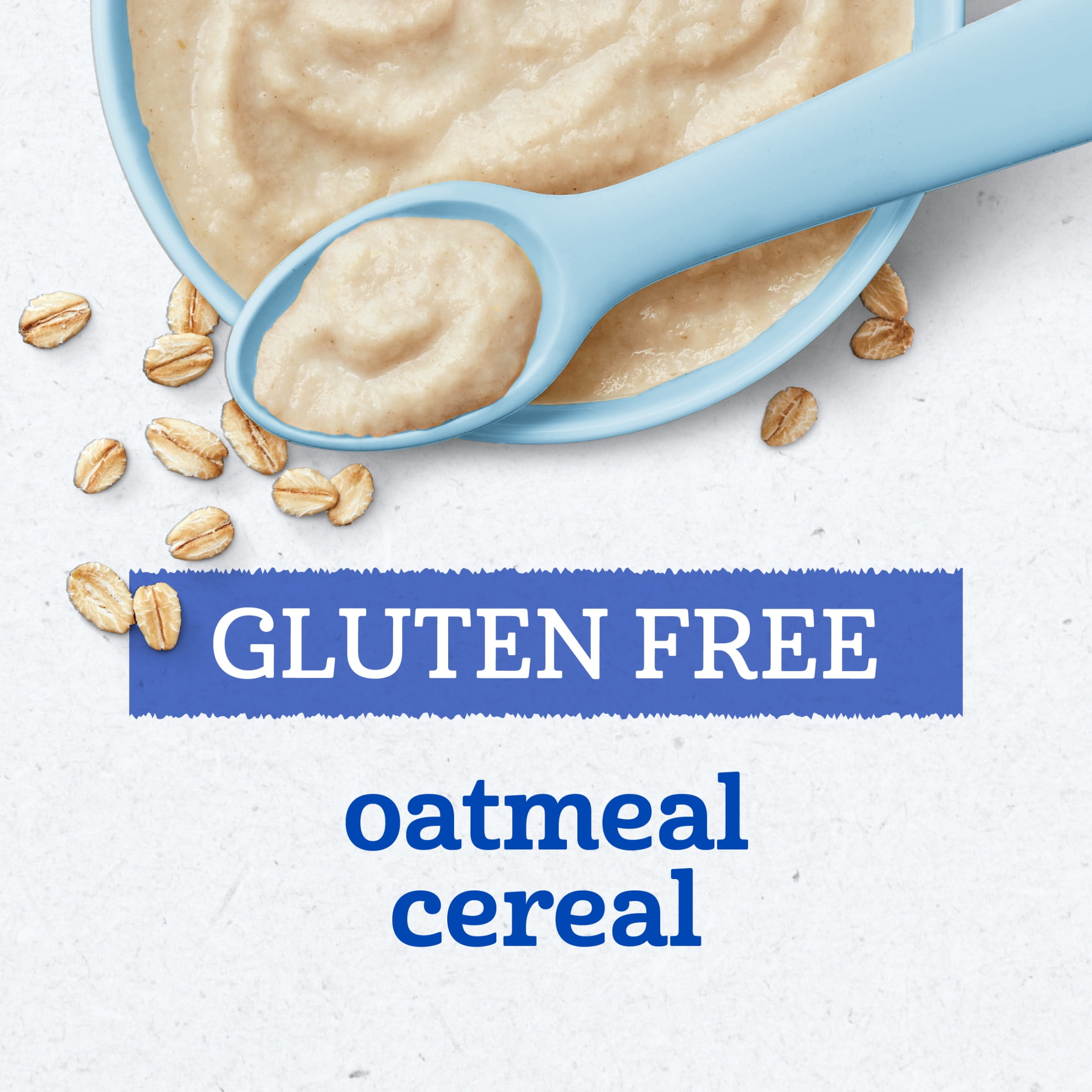 Gerber Gluten Free Oatmeal Cereal, Baby Cereal Stage 1, Whole Grains, Infant Cereal, 6PK