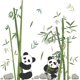 thumbnail image 1 of Panda comiendo bambú pared calcomanía lindo Panda de dibujos animados pegatinas de pared sala de estar dormitorio sofá pared de TV TUNC Sencillez, 1 of 5