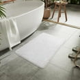 thumbnail image 2 of DweIke Chenille Bathroom Mats With Non-Slip Backing Machine Washable Indoor Durable Rug 24"x48",White, 2 of 6