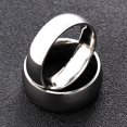 thumbnail image 5 of Naierhg Unisex Fashion Stainless Steel Engagement Couple Band Finger Rings Jewelry Gift, 5 of 8
