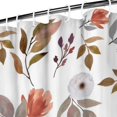 thumbnail image 3 of Autumn Fall Shower Curtain with Pumpkins and Maple Leaves, 72x72 Inch Waterproof Bathroom Decor - Thanksgiving Harvest Theme Polyester Fabric with Hooks, 3 of 6