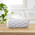 thumbnail image 5 of 13.8x29.5 Inches Face Towel, Soft and Breathable Coral Fleece Towel, Skin-Friendly and Lightweight, Absorbent Towels for Bathroom, Shower, 5 of 6