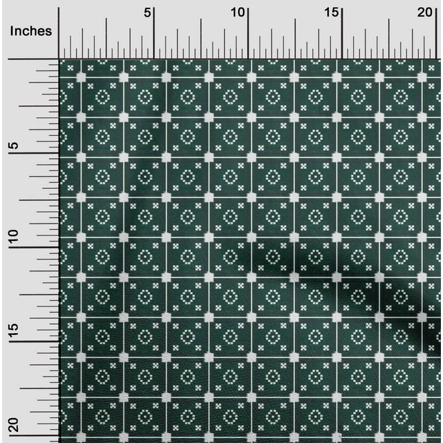 oneOone Tissu Polyester Lycra à Carreaux Kasuri Imprimés de Tissu au Yard 56 Pouces de Large