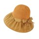 thumbnail image 4 of Sombrero para mujer con protección solar UPF 50+: sombrero plegable de paja para exteriores, revestimiento negro, protección UV para el verano, 4 of 6
