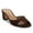 Brown, variant on YDN Women Open Square Toe Slide Sandals Slip on Low Chunky Heel Mules Casual Dressy Shopping Heeled Slides Size 7 Red