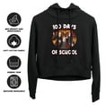 thumbnail image 4 of Harry Potter 100 Days of School Women's Cropped Hoodie Pullover Sweatshirt, Black, X-Large, 4 of 6