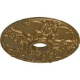 thumbnail image 3 of Ekena Millwork 18"OD x 3 1/2"ID x 1 3/8"P Norwich Ceiling Medallion (Fits Canopies up to 4 1/2"), Hand-Painted Pale Gold, 3 of 6