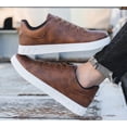 thumbnail image 3 of KAQ Men's Shoes Leather Casual Shoes for Men Fashion Sneakers Casual Dress Shoes, 3 of 8