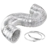 iPower 1-Pack 6" x 16ft Aluminum Duct Hose, Non-Insulated Flexible Ventilation for Grow Tents, Dryers & HVAC
