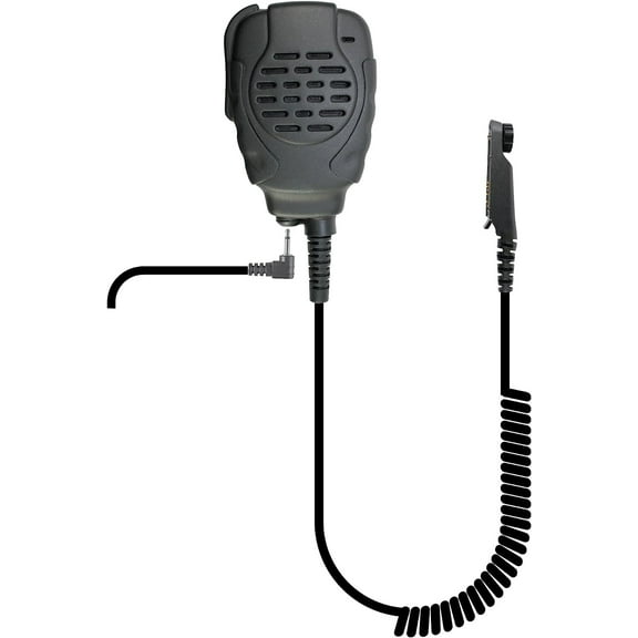 PRYME SPM-2203QD Trooper II™ Noise canceling Speaker Microphone w/Quick Disconnect Radio Adapter - Dust and Water Proof Standards