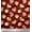 Brick Red, variant on Soimoi Purple Cotton Duck Fabric Leaves & Grandiflora Roses Floral Print Sewing Fabric Yard 42 Inch Wide