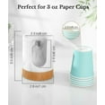 thumbnail image 7 of Luxspire Cup Dispenser For Bathroom, 3oz Cup Dispenser, Marble Resin Cup Holder, Disposable Paper Cup Holder for Bathroom, Cotton Pad Holder, Guest Bathroom Essentials, Marble White, 7 of 7