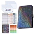 thumbnail image 2 of Carpeta para cuaderno A6 multifuncional, organizador de cupones con 12 Uds. de bolsillos con cremallera, bolsillos para carpetas, etiquetas adhesivas Negro mayimx cuaderno de facturas, 2 of 3