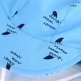 thumbnail image 4 of WQNVRNR Toddler Baby Sun Hat with Neck Flap- Wide Brim UPF 50+ Sun Protection Adjustable Bucket Hat Beach Hats Blue Size 1-2Y, 4 of 7