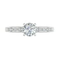 thumbnail image 3 of 1 Carat Diamond Engagement Ring in 14K White Gold (Ring Size 5.5), 3 of 4