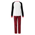 thumbnail image 4 of Family Matching Outfits for All Seasons Cozy Red Plaid Pajama Set for Family Gatherings Wear for Autumn and Winter Celebrations, 4 of 4