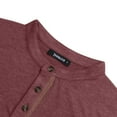 thumbnail image 4 of Thrilos Mens Henley Shirts Long Sleeve Casual Tops Lightweight Pullover Shirt Button Cotton T-Shirt with Pocket, 4 of 7