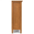 thumbnail image 4 of Simpli Home Warm Shaker 36 inch Wide Solid Wood Transitional Entryway Storage Cabinet in Light Golden Brown, 4 of 13