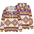 thumbnail image 4 of Sudadera de manga larga con capucha y estampado 3D de vaquero occidental de moda informal para hombre Pompotops oipoqjl38930, 4 of 4