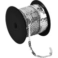 thumbnail image 1 of 100 Yards Flat Sequin Trim, 6mm Round Sequins String for DIY Sewing Crafts, PVC Sequin Spools Ribbon for Embellished Jewelry Making (Silver), 1 of 5