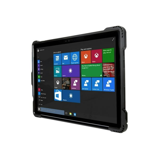 Targus SafePort Rugged - Housse Rabattable pour Tablette - Rugged - polycarbonate, Polyuréthane Thermoplastique (TPU) - Gris - pour Microsoft Surface Pro (Mi-2017), Pro 4, Pro 6