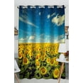 thumbnail image 1 of EREHome Rideau Occultant Vintage Rétro Paysage Tournesol Champ et Ciel Bleu Panneaux de Draperie 52x84 Pouces une Pièce, 1 of 1