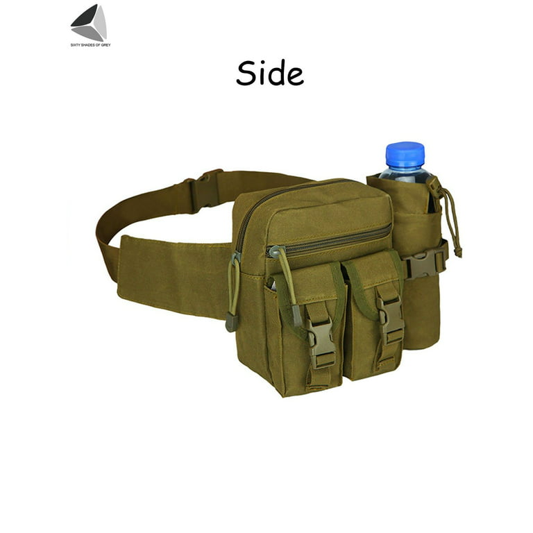Mens Tactical Military Waist Bag Fanny Pack Bum Belt Pouch Travel  Waterproof Bag