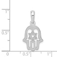 thumbnail image 2 of 14k White Gold Star of David Chamseh Charm Pendant, 2 of 2