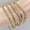 Gold, variant on Waterproof ，Non-Tarnish Gold Bracelets for Women, Thin Stackable Cuban Link & Paperclip Chain Fashion Jewelry Set, 6.5" + 2" Extender