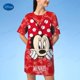 thumbnail image 2 of Summer T Shirt Disney Mickey Mouse Print Dresses Women Neck Casual Loose Tops Homewear Short Sleeve Basic Robe VestidosXL Gao Jinjia LED, 2 of 2